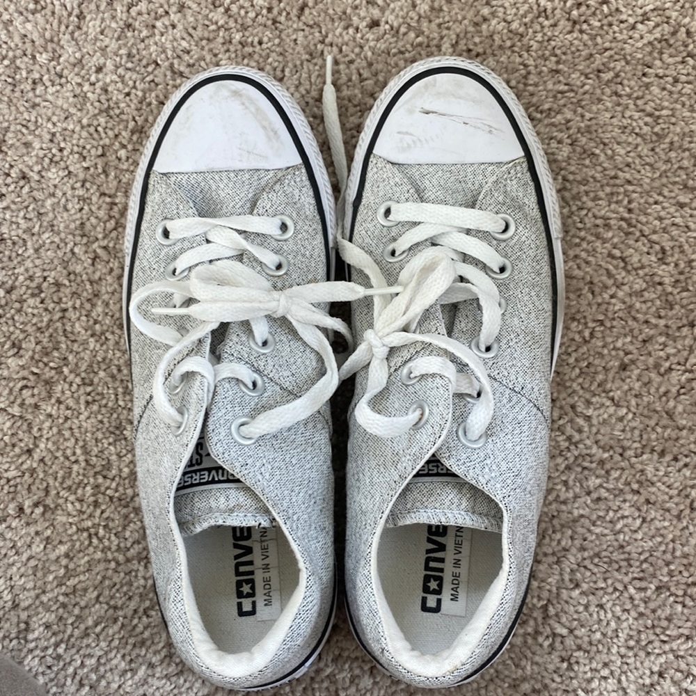 Gray converse size 7 womens